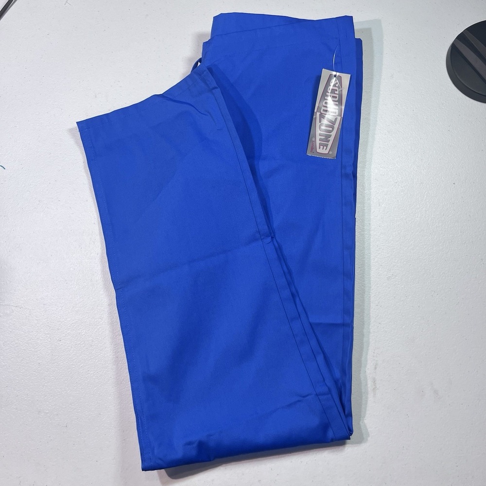 Net Scrub Zone Black Scrub Pants‎ Size XS Extra Small 83121 Royal Blue